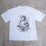 STEINS;GATE 牧瀬紅莉栖 水墨画風 白地 モノクロTシャツ※請選擇尺碼 ※不設寄送《25年8月預定》 4595056921059