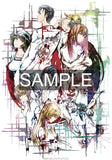 STEINS;GATE ラボメン 水墨画風 黒地カラーTシャツ※請選擇尺碼 ※不設寄送《25年8月預定》 4595056921097