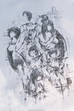 STEINS;GATE ラボメン 水墨画風 白地 モノクロTシャツ※請選擇尺碼 ※不設寄送《25年8月預定》 4595056921134
