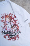 STEINS;GATE 牧瀬紅莉栖 水墨画風 白地カラーTシャツ※請選擇尺碼 ※不設寄送《25年8月預定》 4595056921172
