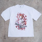 STEINS;GATE 牧瀬紅莉栖 水墨画風 白地カラーTシャツ※請選擇尺碼 ※不設寄送《25年8月預定》 4595056921172