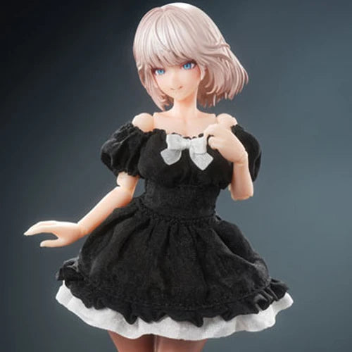 パフスリーブワンピース(ブラック)(ドール用)(此商品只包含衣服部份)※如單獨購入將不設寄送《26年9月預定》 行版 全數$185 / ※不設寄送 / 25年12月29日