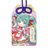 初音ミク×招き猫 ご利益別御守風アクリルキーホルダー Art by らっす 白猫 立ち右手あげ※不設寄送《24年6月預定》 4942330251102