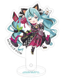 初音ミク×招き猫 一石二鳥プロップ&スタンド Art by らっす 黒猫 立ち右手あげ(亞加力立牌)※不設寄送《24年6月預定》 4942330251140