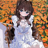 るいせんと描き下ろし エリシアちゃん in花畑タペストリー(掛布)※不設寄送《24年7月預定》 4942330262511