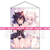 【18+】ちこたむ描き下ろし 仲良し猫耳ガールズ X-RATEDタペストリー B1(掛布)※不設寄送《25年1月預定》 4942330324080