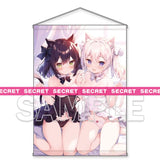 【18+】ちこたむ描き下ろし 仲良し猫耳ガールズ X-RATEDタペストリー B2(掛布)※不設寄送《25年1月預定》 4942330324103