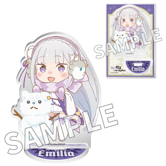 Re:ゼロから始める異世界生活 ミニキャラ アクリルスタンドフィギュア Winter Ver. エミリア(亞加力立牌)※不設寄送《25年6月預定》 4942330391075