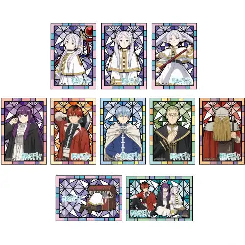 【再販】葬送のフリーレン ミニアートスタンド ステンドグラスデザイン(迷你畫架)(全套10個入)※不設寄送《24年3月預定》 4947864039448