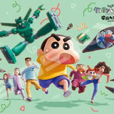 しん次元!クレヨンしんちゃん THE MOVIE 超能力大決戦-とべとべ手巻き寿司- ジグソーパズル 300ピース 300-3069 しん次元!野原一家(砌圖)※不設寄送《23年8月預定》 4970381519643