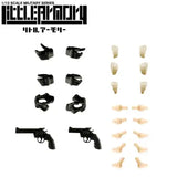 LittleArmory LAOP13 創彩少女庭園用タクティカルグローブ2 リボルバーセット(ブラック)(此商品不包含人形本體)※不設寄送《23年9月預定》 4543736326724