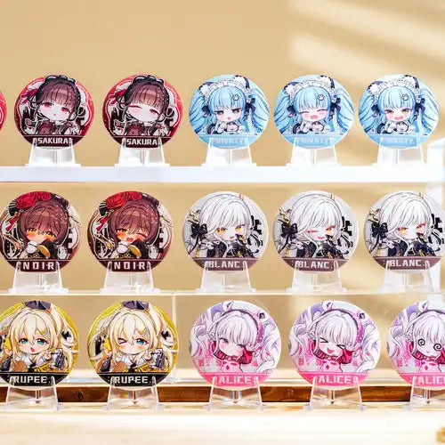 勝利の女神:NIKKE ちびキャラトレーディング缶バッジ(襟章)(全套18個入)※不設寄送《25年6月預定》 6974982161131