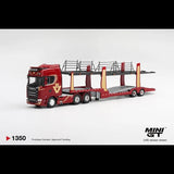 Scania 770S A6x4NA Car Transporter V8 50th anniversary + Car transporter Red ※不設寄送《25年1月預定》 盒裝版(LHD) 全數$719 / ※不設寄送 / 26年9月4日