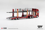 Scania 770S A6x4NA Car Transporter V8 50th anniversary + Car transporter Red ※不設寄送《25年1月預定》 盒裝版(LHD) 全數$719 / ※不設寄送 / 26年9月4日