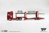 Scania 770S A6x4NA Car Transporter V8 50th anniversary + Car transporter Red ※不設寄送《25年1月預定》 盒裝版(LHD) 全數$719 / ※不設寄送 / 26年9月4日